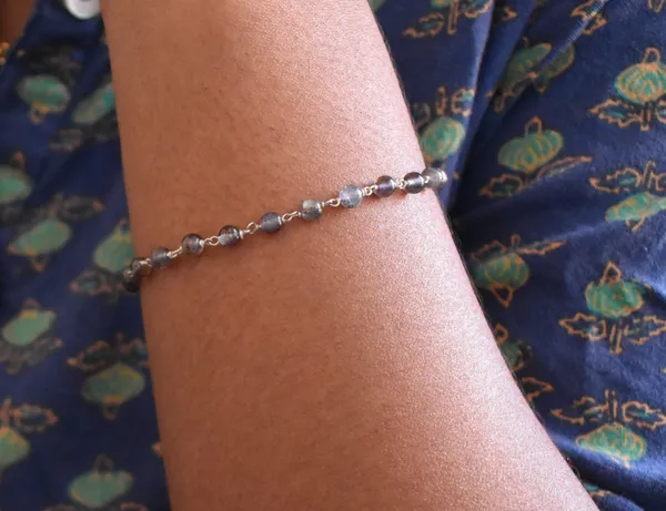 Blue_925_Sterling_Silver_Natural_Iolite_Beaded_Chain_Bracelet