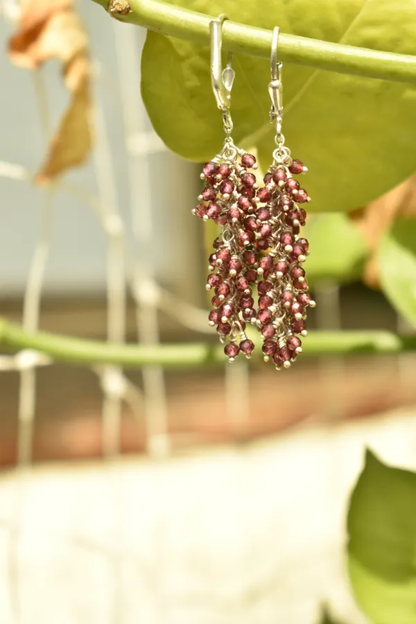 Red_925_Sterling_Silver_Natural_Almandine_Garnet_Grape_Drop_Earrings_For_Women