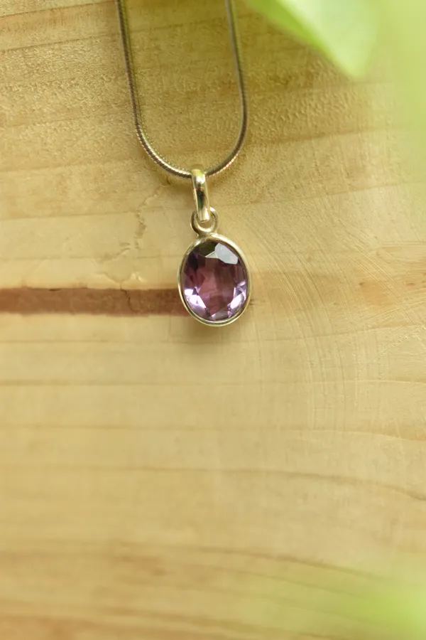 Purple_Amethyst_925_Sterling_Silver_Oval_Pendant_For_Women
