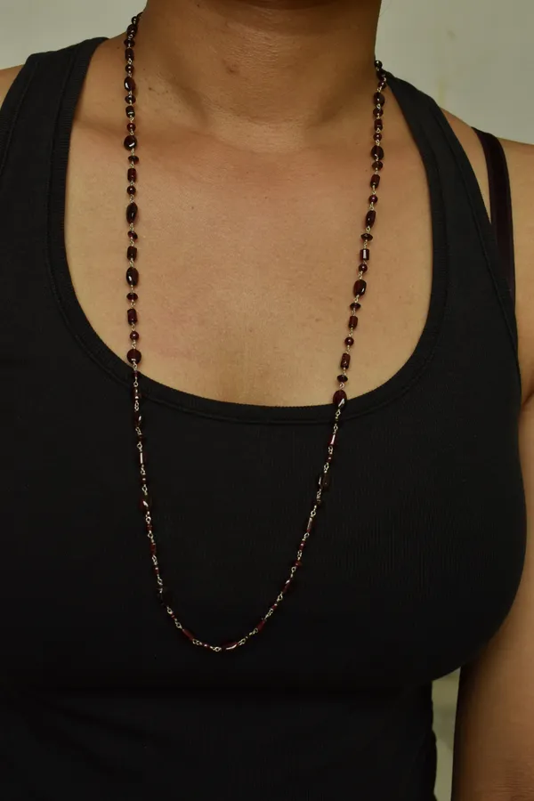 Red_Almandine_Garnet_925_Sterling_Silver_Long_Chain_Necklace_For_Unisex
