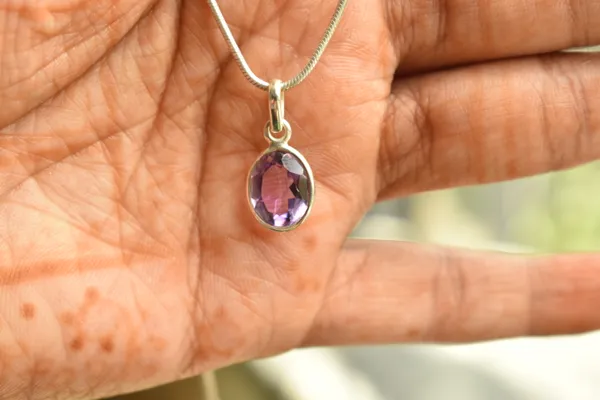 Purple_Amethyst_925_Sterling_Silver_Oval_Pendant_For_Women