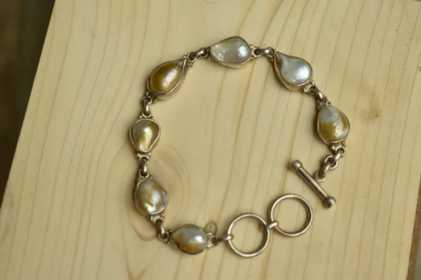 Silver_Baroque_Pearl_925_Sterling_Silver_Link_Bracelet_For_Unisex
