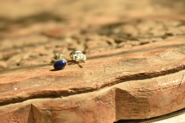 Blue_Oval_Stud_Earrings_for_Women