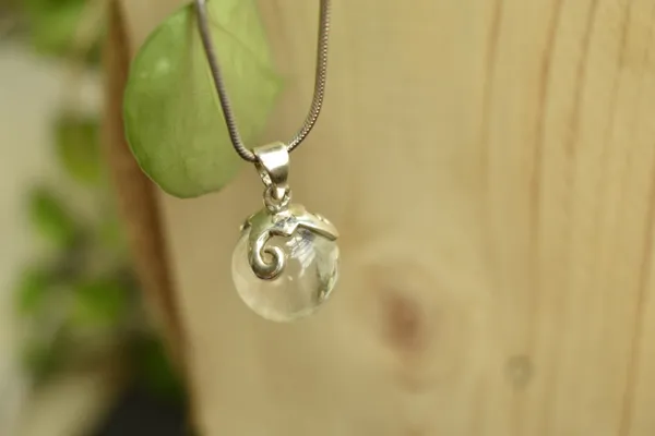 Clear_Crystal_Quartz_Sterling_Silver_Ball_Pendant_For_Women