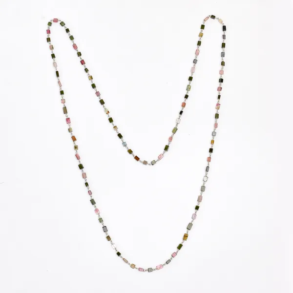 Multicolor_925_Sterling_Silver_Natural_Tourmaline_Brick_Chain_Necklace