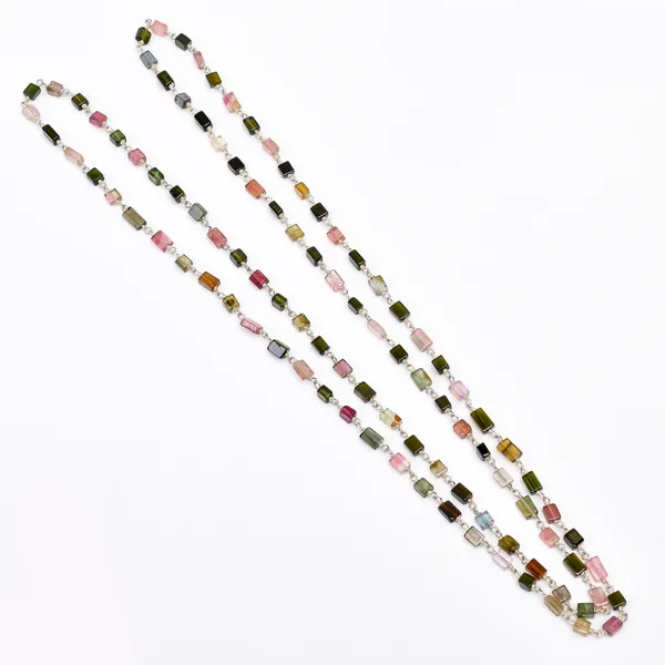 Multicolor_925_Sterling_Silver_Natural_Tourmaline_Brick_Chain_Necklace