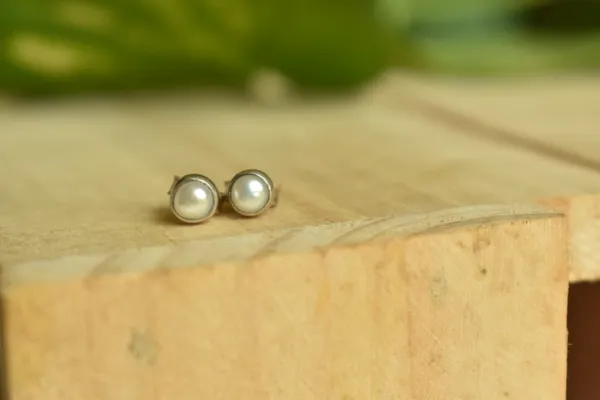 White_Freshwater_Pearl_925_Sterling_Silver_Round_Studs_For_Women