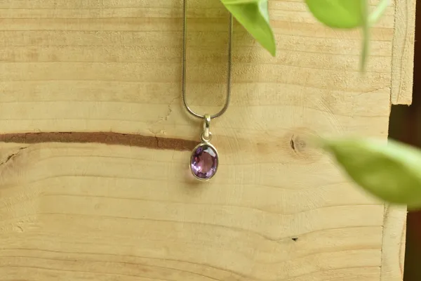 Purple_Amethyst_925_Sterling_Silver_Oval_Pendant_For_Women