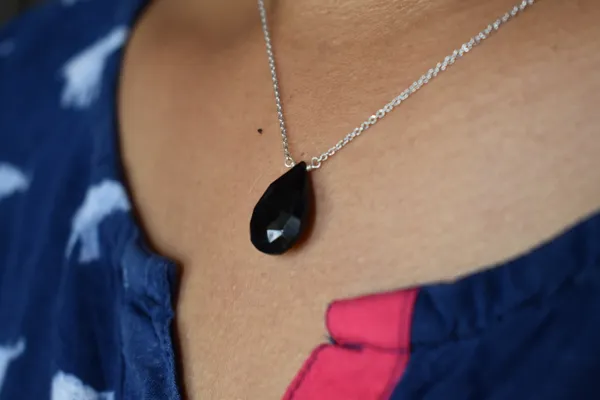 Black_Spinel_925_Sterling_Silver_Pendant_Chain_Necklace_For_Unisex