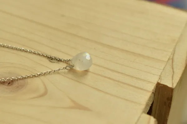 White_Moonstone_925_Sterling_Silver_Pendant_Chain_Necklace_For_Unisex