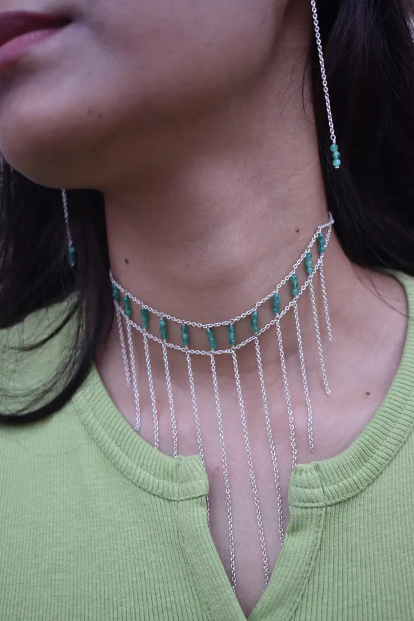 Green_Turquoise_925_Sterling_Silver_Necklace_Earrings_Set_For_Women