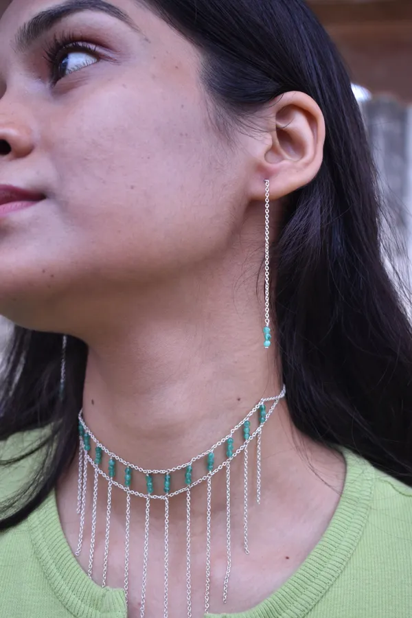Green_Turquoise_925_Sterling_Silver_Necklace_Earrings_Set_For_Women