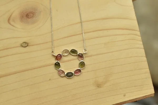 Multicolor_925_Sterling_Silver_Natural_Tourmaline_Circle_Pendant_Necklace