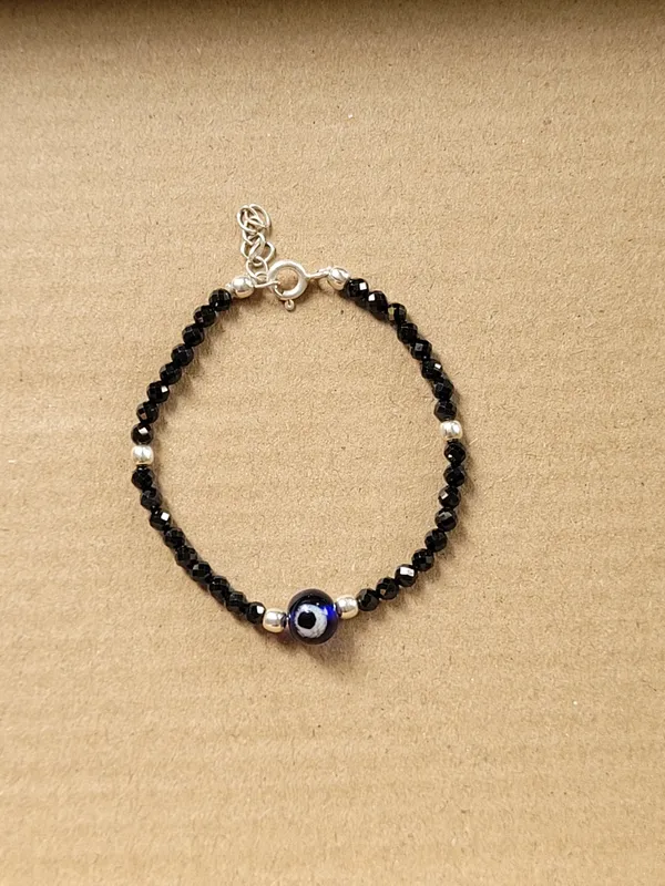 Black_Spinel_925_Sterling_Silver_Evil_Eye_Bracelet_For_Kids