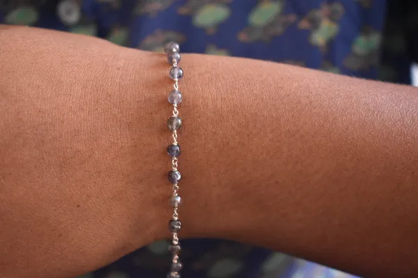 Blue_925_Sterling_Silver_Natural_Iolite_Beaded_Chain_Bracelet