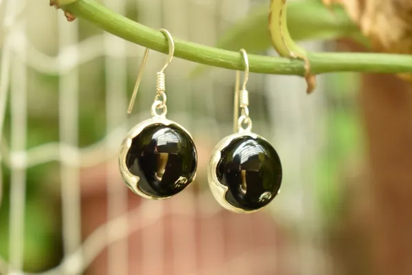 Black_925_Sterling_Silver_Natural_Black_Spinel_Statement_Earrings_For_Women
