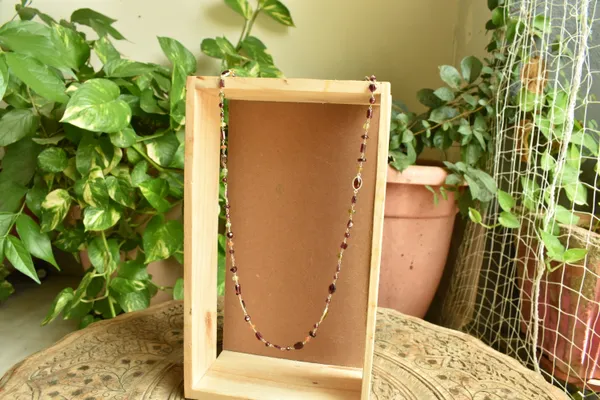 Multicolor_Garnet_925_Sterling_Silver_Long_Chain_Necklace_For_Unisex