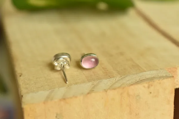 Pink_Agate_925_Sterling_Silver_Oval_Cabochon_Studs_For_Women