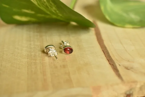 Red_Garnet_925_Sterling_Silver_Oval_Cabochon_Studs_For_Women