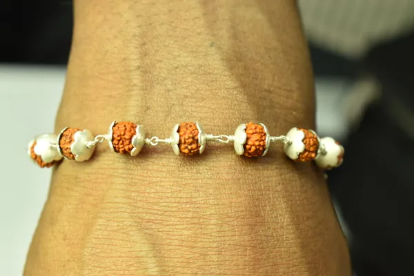 Brown_Rudraksha_925_Sterling_Silver_Adjustable_Beaded_Bracelet_Unisex