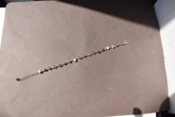 Multicolor_Gemstone_925_Sterling_Silver_Adjustable_Chain_Bracelet_Unisex