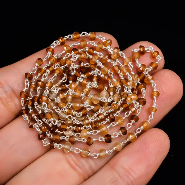 Brown_925_Sterling_Silver_Natural_Hessonite_Garnet_Chain_Necklace