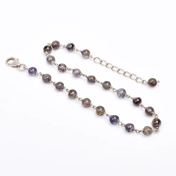 Blue_925_Sterling_Silver_Natural_Iolite_Beaded_Chain_Bracelet