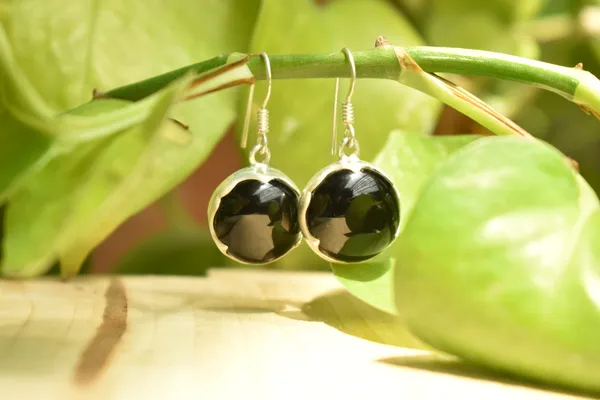 Black_925_Sterling_Silver_Natural_Black_Spinel_Statement_Earrings_For_Women