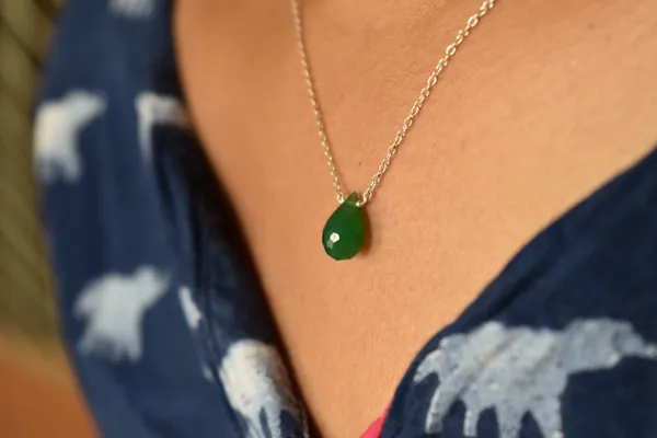 Green_Onyx_925_Sterling_Silver_Pendant_Chain_Necklace_For_Unisex