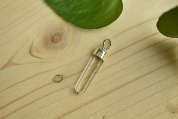 Crystal_Quartz_925_Sterling_Silver_Pencil_Pendant_For_Unisex