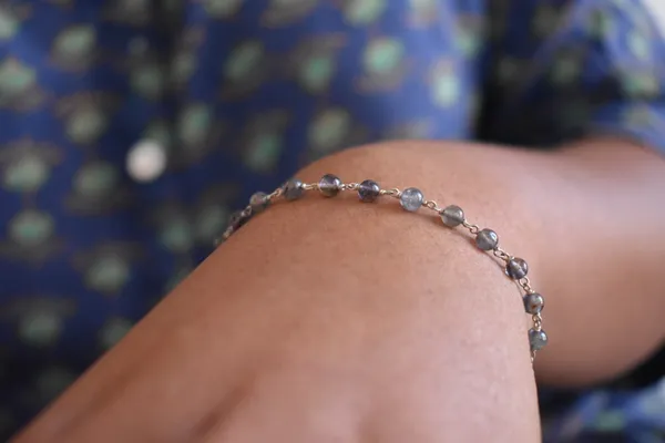 Blue_925_Sterling_Silver_Natural_Iolite_Beaded_Chain_Bracelet