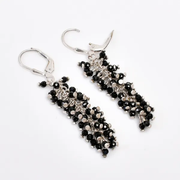 Black_925_Sterling_Silver_Natural_Black_Spinel_Grape_Drop_Earrings_For_Women