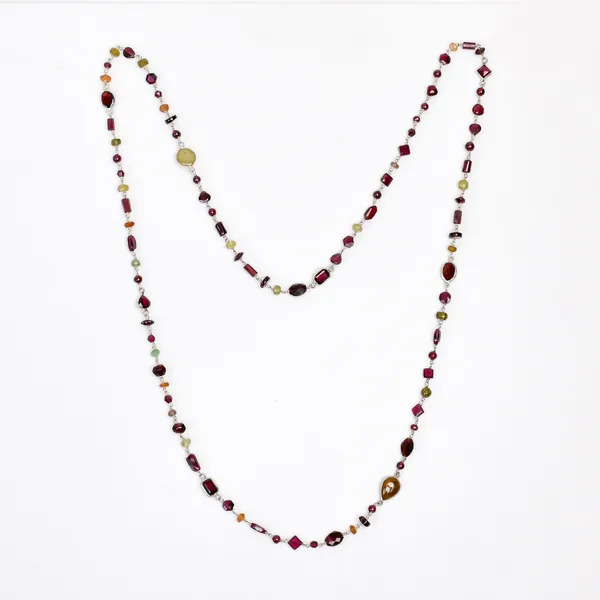 Multicolor_Garnet_925_Sterling_Silver_Long_Chain_Necklace_For_Unisex