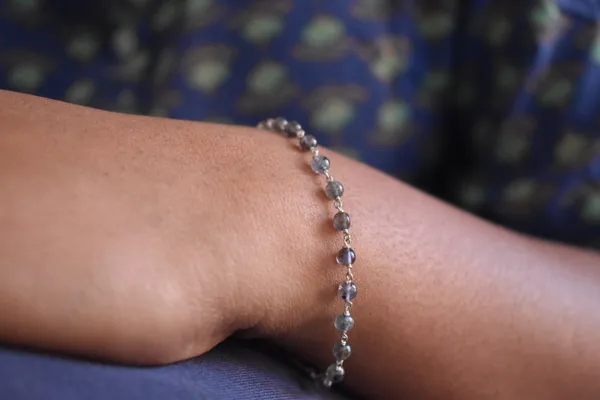 Blue_925_Sterling_Silver_Natural_Iolite_Beaded_Chain_Bracelet