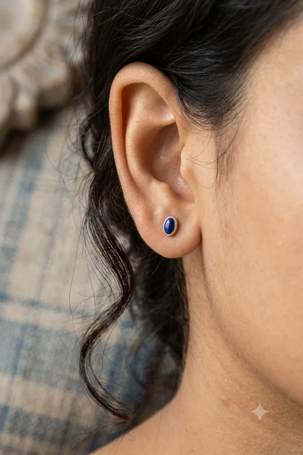 Blue_Lapis_Lazuli_925_Sterling_Silver_Oval_Cabochon_Studs_For_Women