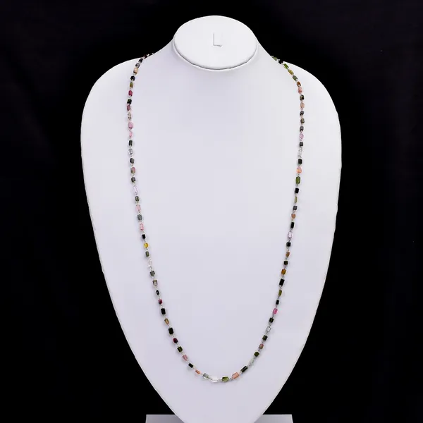 Multicolor_925_Sterling_Silver_Natural_Tourmaline_Brick_Chain_Necklace
