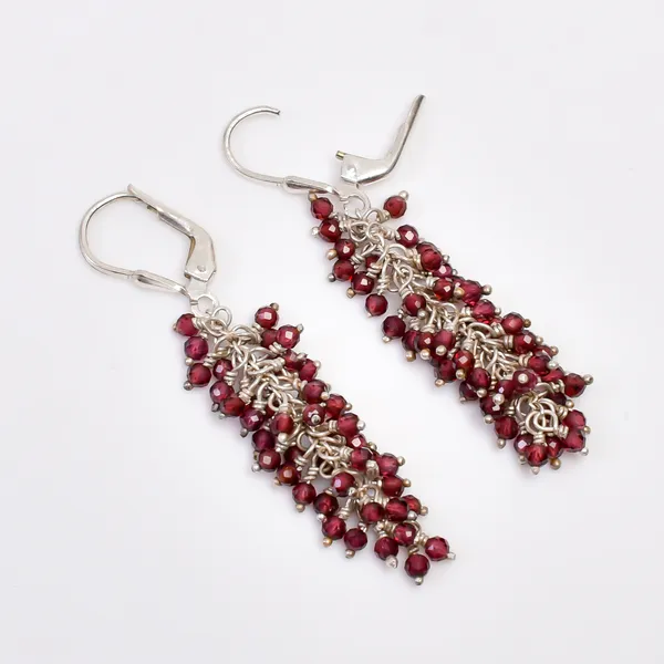 Red_925_Sterling_Silver_Natural_Almandine_Garnet_Grape_Drop_Earrings_For_Women
