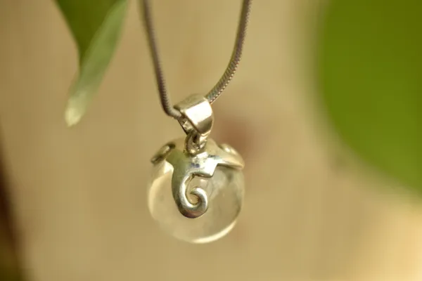 Clear_Crystal_Quartz_Sterling_Silver_Ball_Pendant_For_Women