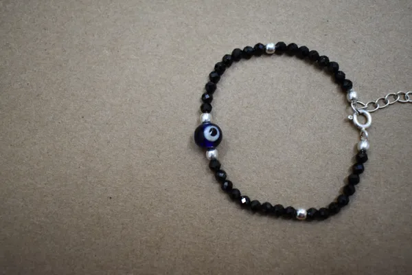 Black_Spinel_925_Sterling_Silver_Evil_Eye_Bracelet_For_Kids