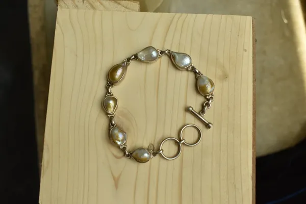 Silver_Baroque_Pearl_925_Sterling_Silver_Link_Bracelet_For_Unisex