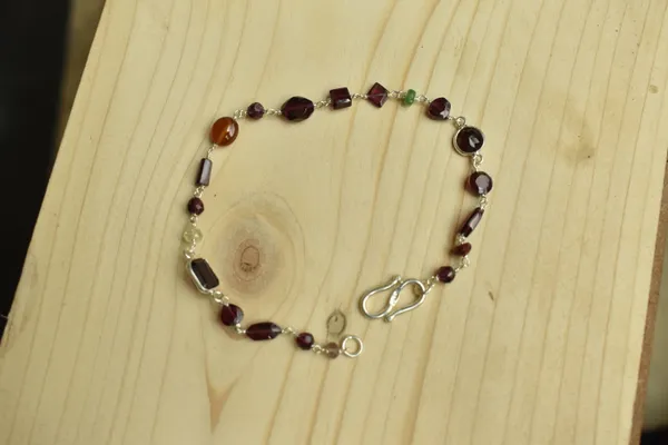 Multicolor_Beaded_925_Sterling_Silver_Adjustable_Bracelet_For_Unisex