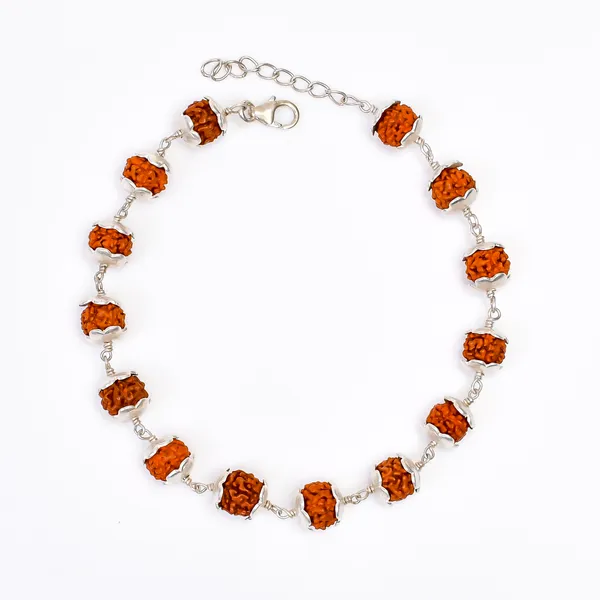 Rudraksha_Sterling_Silver_Beaded_Bracelet