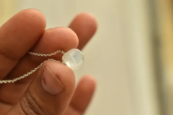 White_Moonstone_925_Sterling_Silver_Pendant_Chain_Necklace_For_Unisex