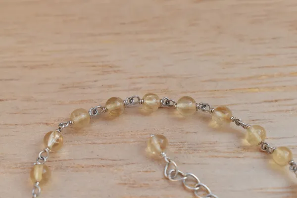 Yellow_925_Sterling_Silver_Natural_Citrine_Beaded_Chain_Bracelet