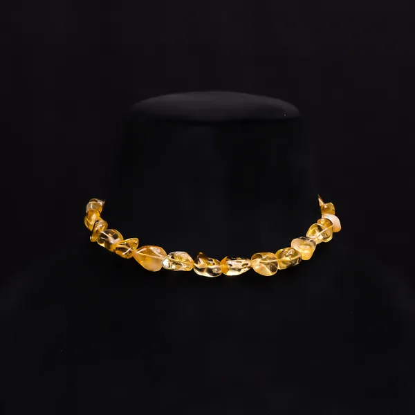 Yellow_Citrine_925_Sterling_Silver_Beaded_Statement_Necklace_For_Unisex