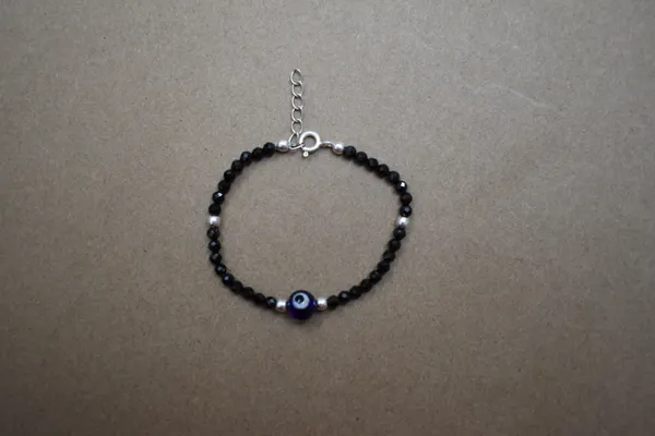 Black_Spinel_925_Sterling_Silver_Evil_Eye_Bracelet_For_Kids