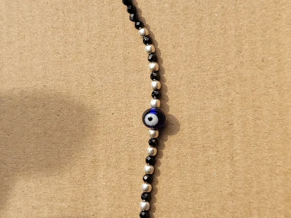 Black_Spinel_925_Sterling_Silver_Evil_Eye_Beaded_Bracelet_For_Kids