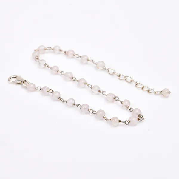 White_Quartz_Crystal_925_Sterling_Silver_Chain_Bracelet_For_Unisex