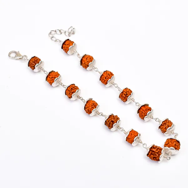 Rudraksha_Sterling_Silver_Beaded_Bracelet