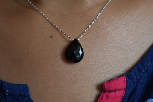 Black_Spinel_925_Sterling_Silver_Pendant_Chain_Necklace_For_Unisex